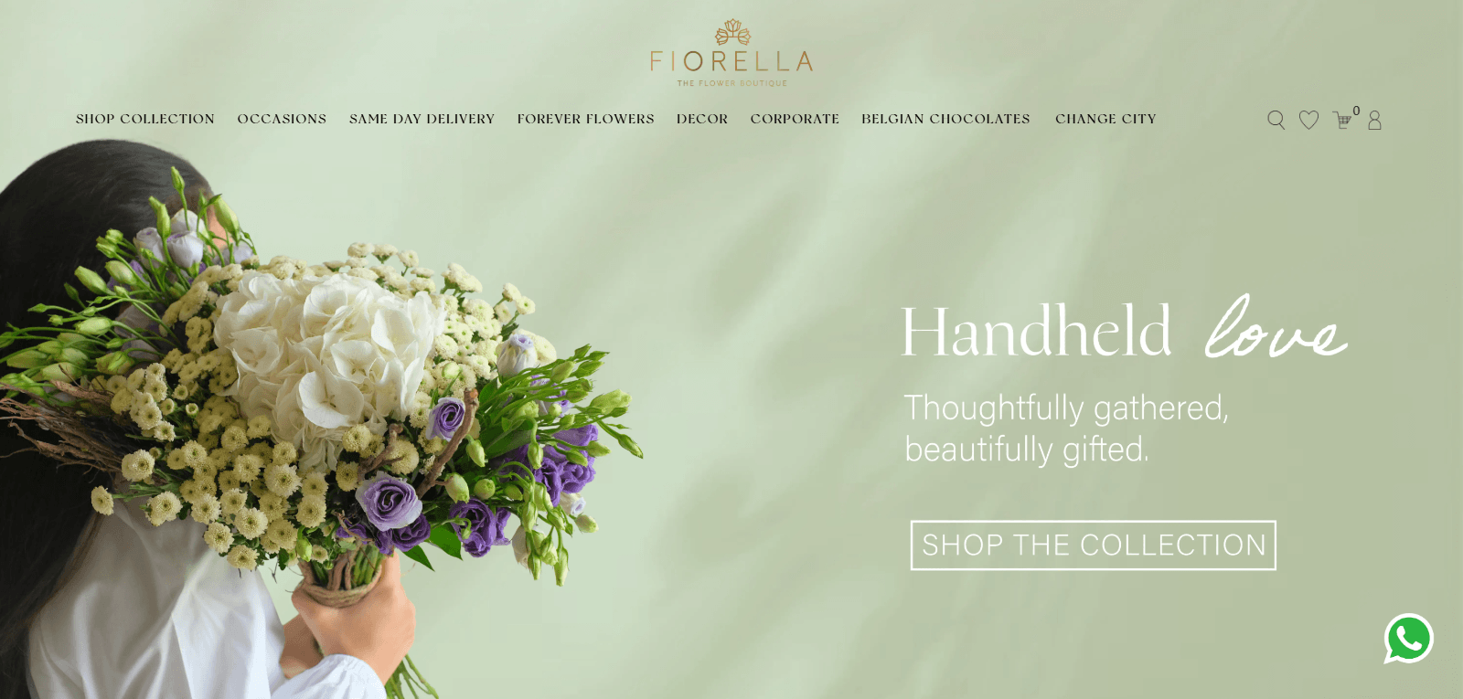 Fiorella India live website screenshot