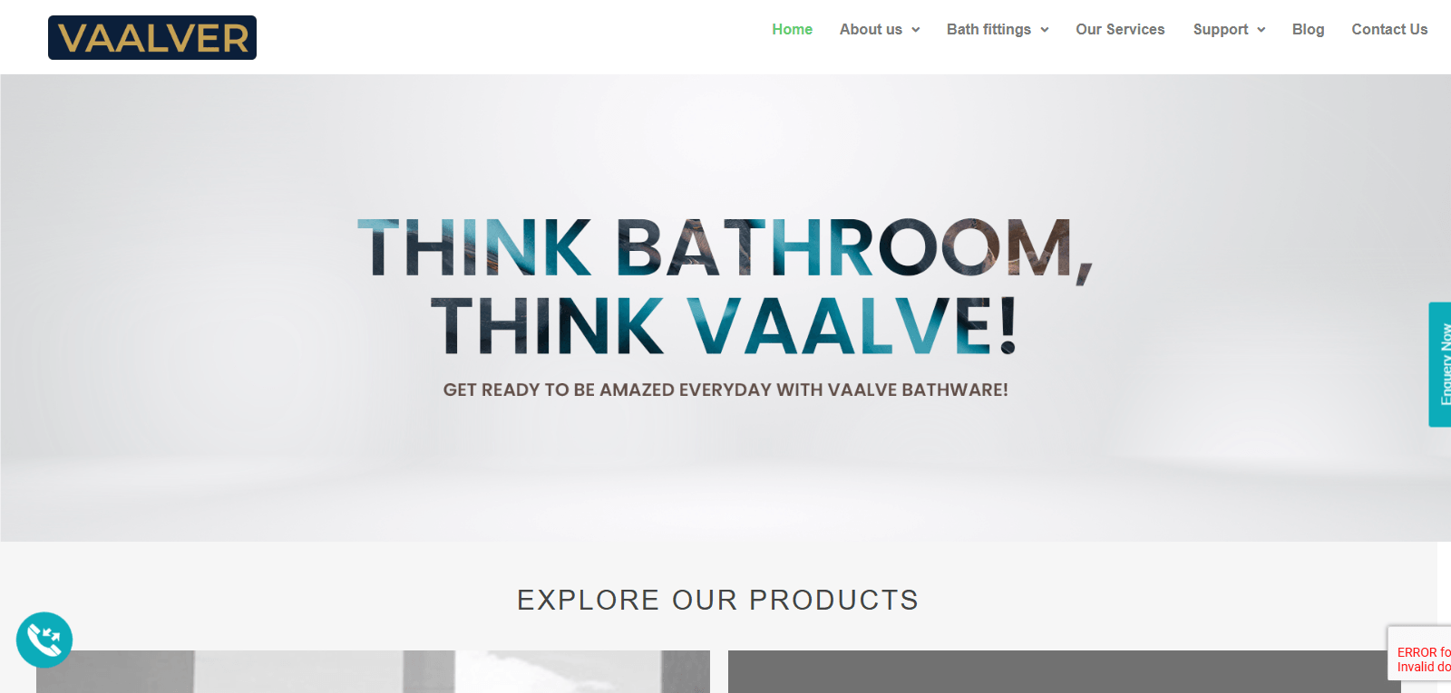 Vaalver live website screenshot
